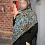روسری رنگی طرح دار کد 6791