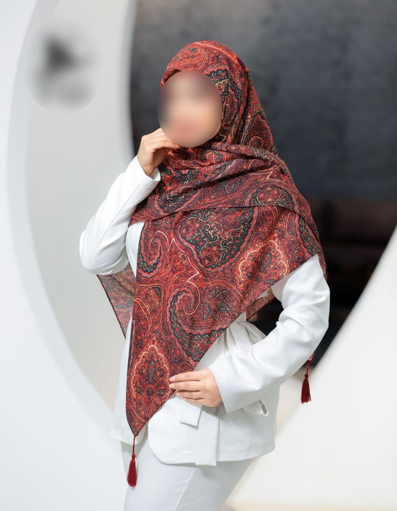 روسری رنگی طرح دار کد 6792 - Image 1
