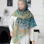 روسری رنگی طرح دار کد 6793