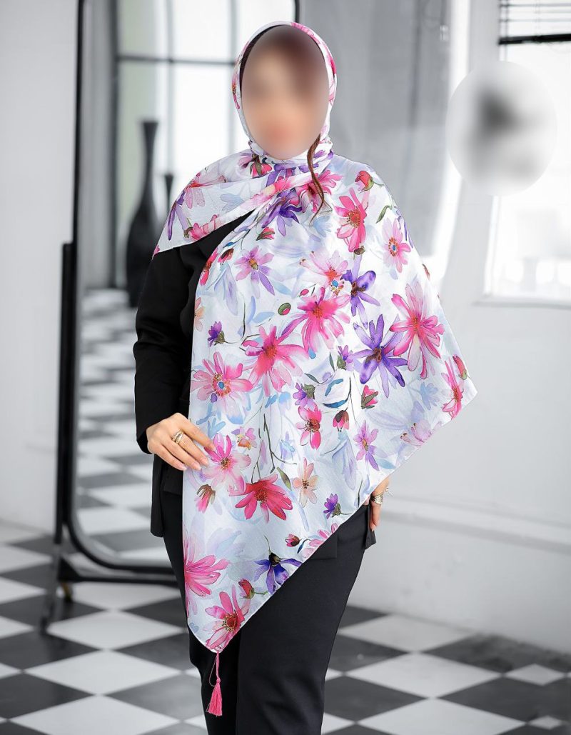 6799 روسری رنگی طرح دار کد 6799 - Image 1