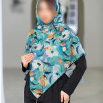 روسری رنگی طرح دار کد 6800