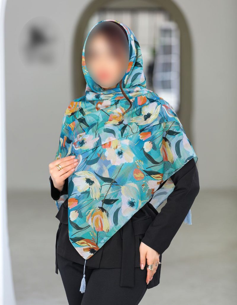 روسری رنگی طرح دار کد 6800 - Image 1