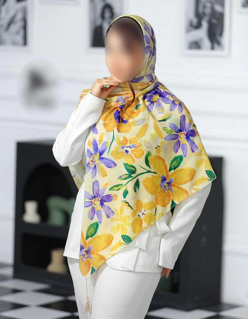 روسری رنگی طرح دار کد 6802 - Image 1