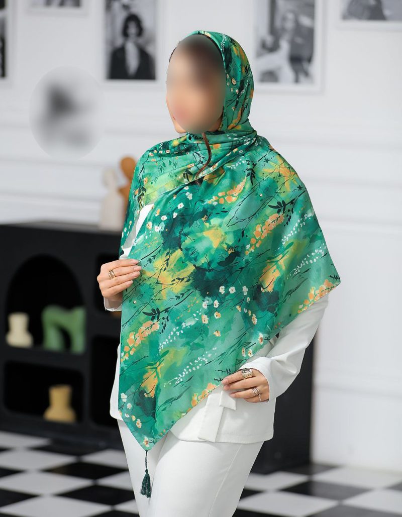 روسری رنگی طرح دار کد 6805 - Image 1