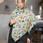 روسری رنگی طرح دار کد 6809