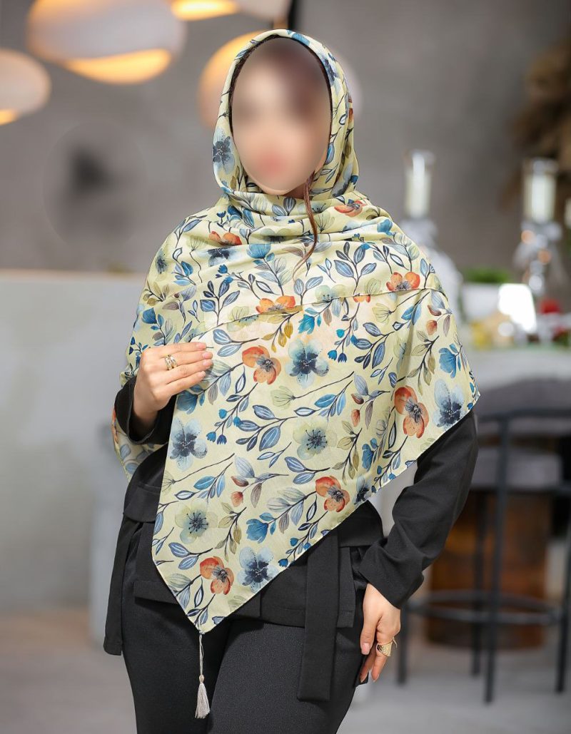 روسری رنگی طرح دار کد 6809 - Image 1