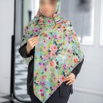 روسری رنگی طرح دار کد 6811