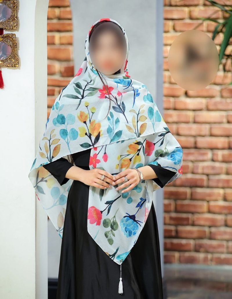 روسری رنگی طرح دار کد 6812 - Image 1