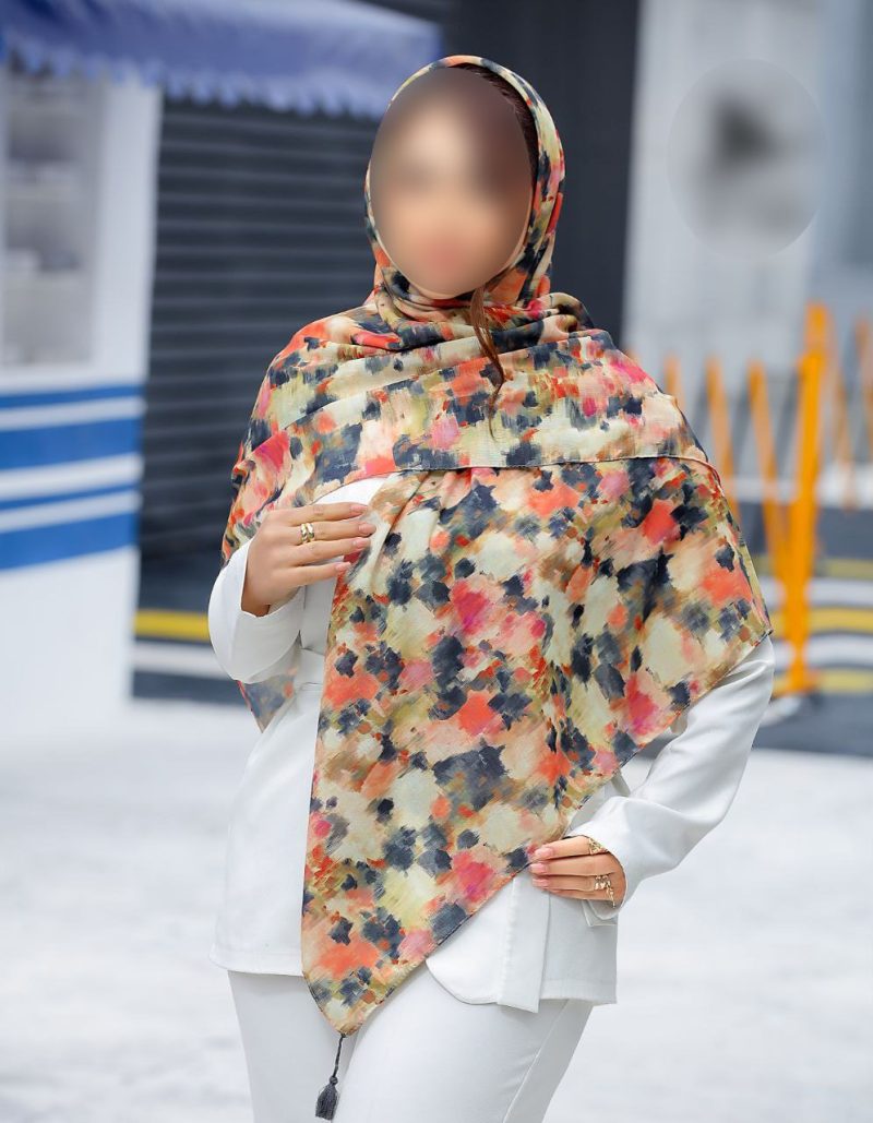 روسری رنگی طرح دار کد 6813 - Image 1