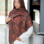 روسری رنگی طرح دار کد 6815