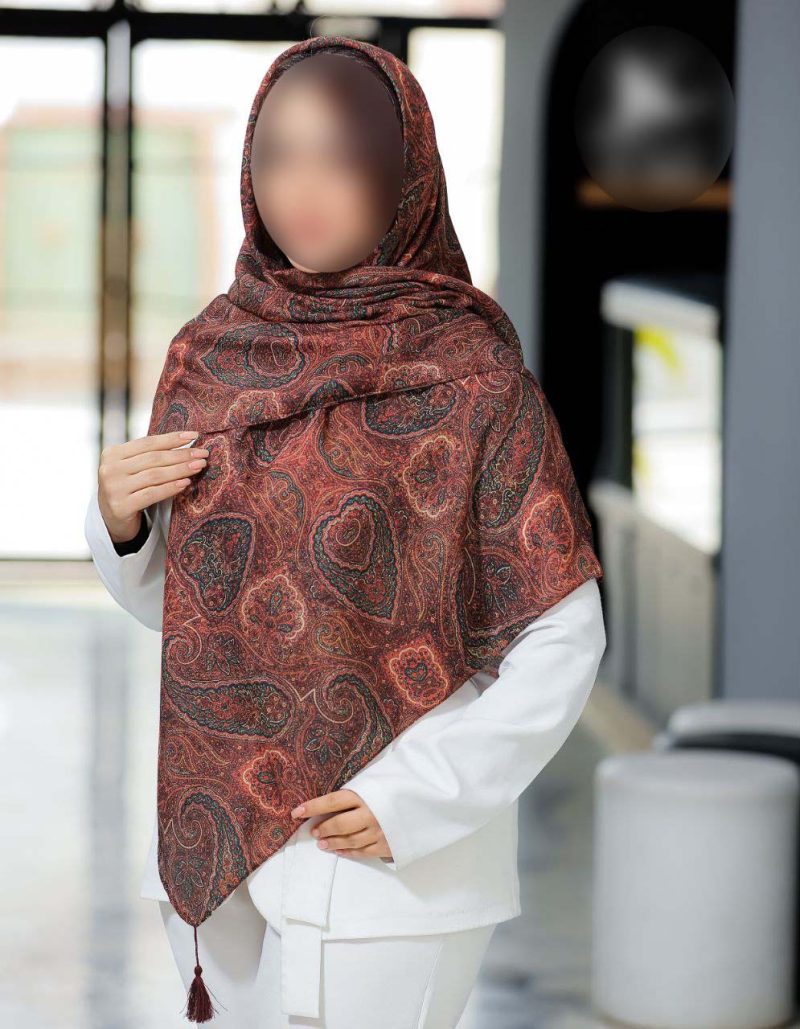 روسری رنگی طرح دار کد 6815 - Image 1