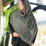 روسری رنگی طرح دار کد 6816