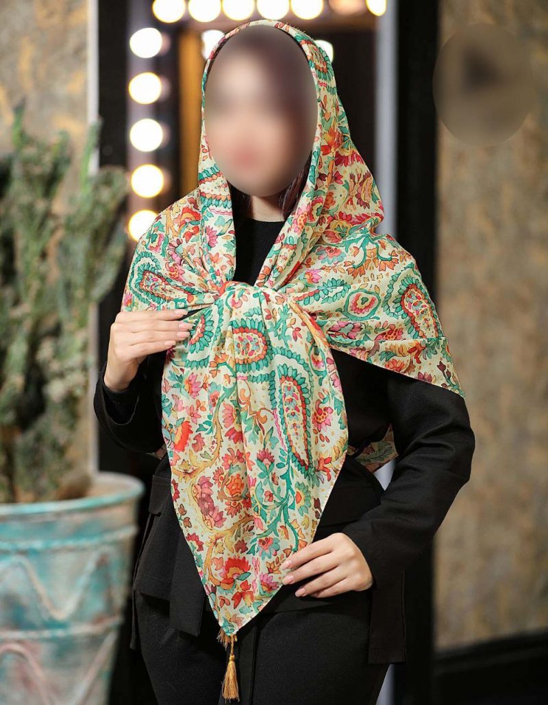 6817 روسری رنگی طرح دار کد 6817 - Image 1