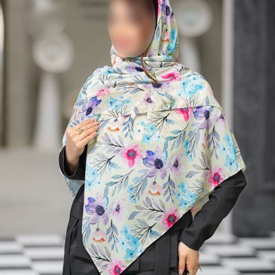 روسری رنگی طرح دار کد 6826