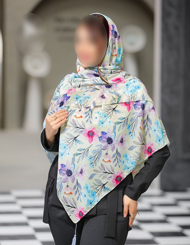 روسری رنگی طرح دار کد 6826 - Image 1