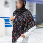 روسری رنگی طرح دار کد 6827