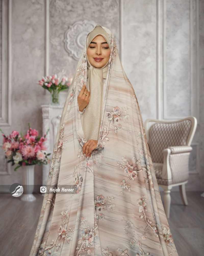 6840-1 چادر سیلک اندونزی کد 6840 - Image 1