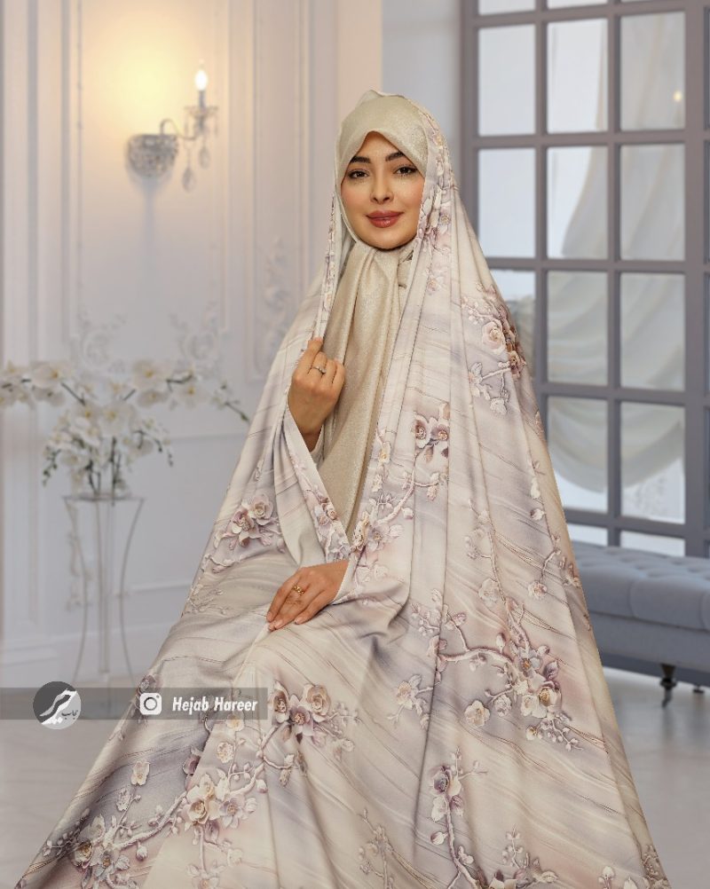 6841-1 چادر سیلک اندونزی کد 6841 - Image 1