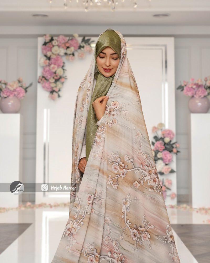 6842-2 چادر سیلک اندونزی کد 6842 - Image 1