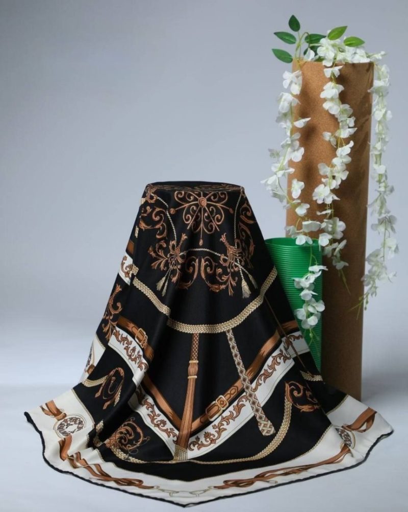 روسری رنگی طرح دار کد 6858 - Image 1