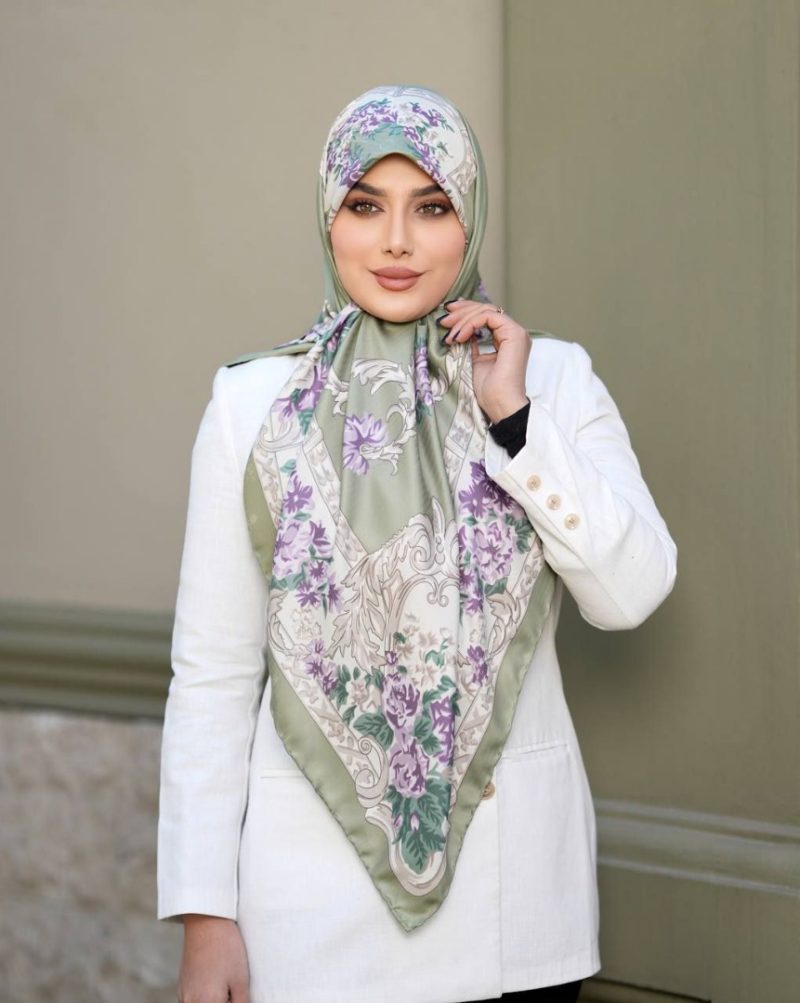 روسری رنگی طرح دار کد 6862 - Image 1