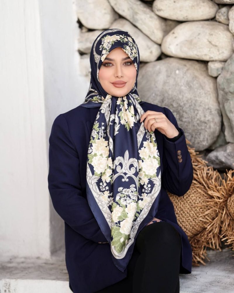 روسری رنگی طرح دار کد 6867 - Image 1