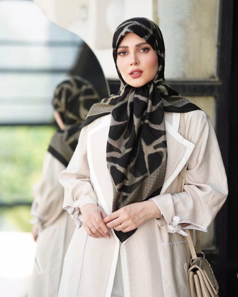 روسری رنگی طرح دار کد 6870 - Image 1