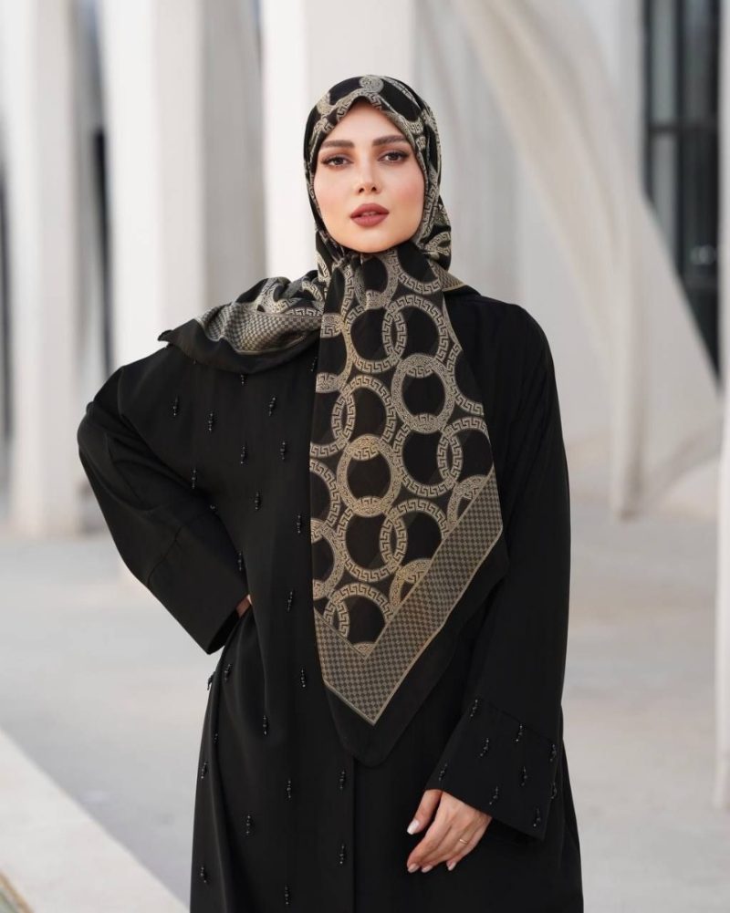 روسری رنگی طرح دار کد 6871 - Image 1