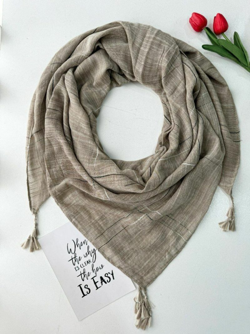 روسری رنگی طرح دار کد 6874 - Image 4