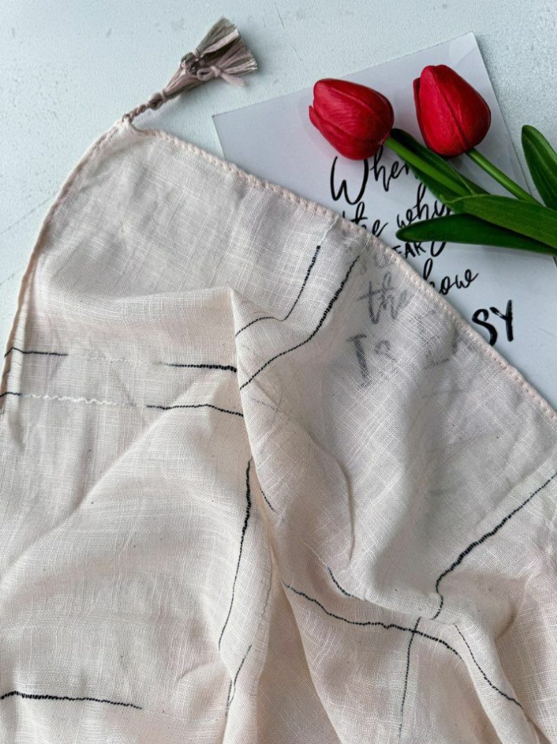 روسری رنگی طرح دار کد 6874 - Image 5