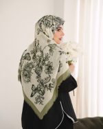 روسری رنگی طرح دار کد 6881 - Image 2