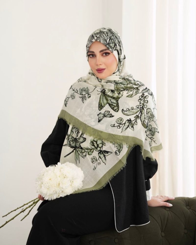 روسری رنگی طرح دار کد 6881 - Image 1