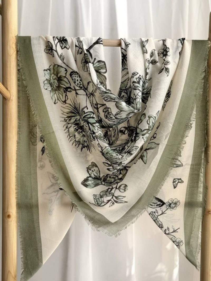 روسری رنگی طرح دار کد 6881 - Image 3