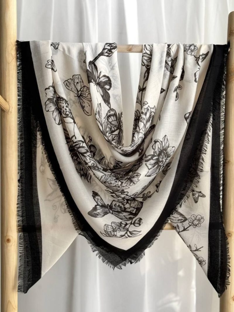 روسری رنگی طرح دار کد 6883 - Image 3