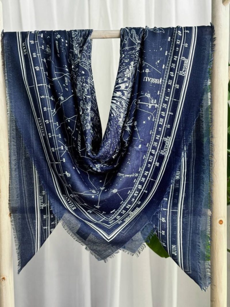 روسری رنگی طرح دار کد 6884 - Image 4