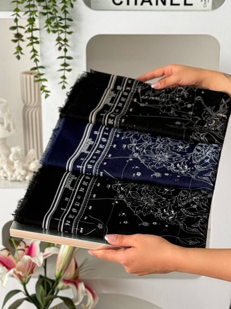 روسری رنگی طرح دار کد 6886 - Image 4