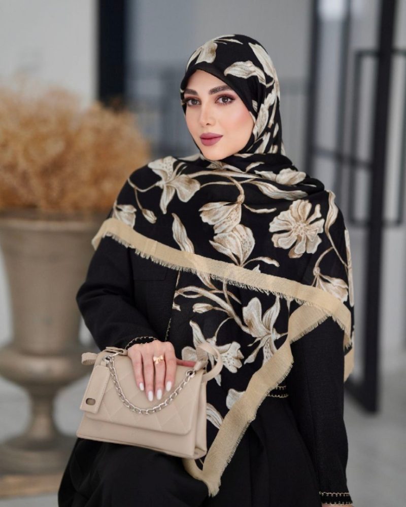 روسری رنگی طرح دار کد 6887 - Image 4