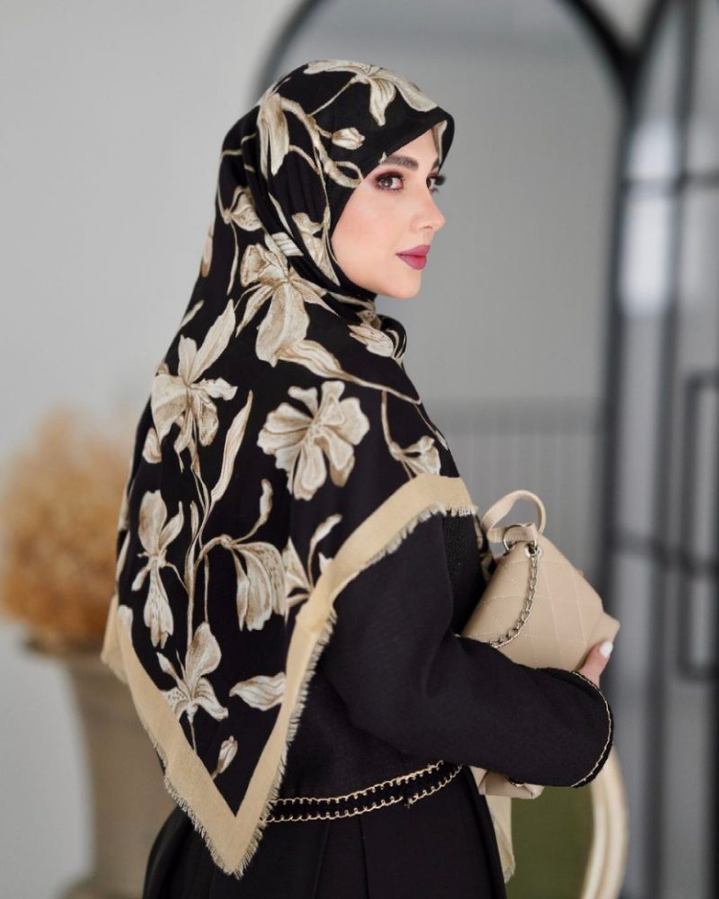 6887-4 روسری رنگی طرح دار کد 6887 - Image 1