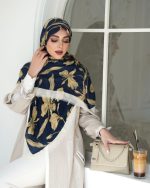 روسری رنگی طرح دار کد 6888