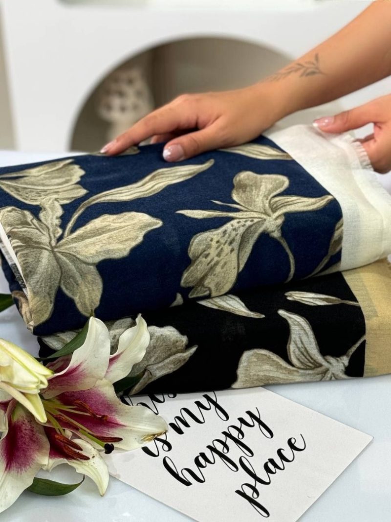 روسری رنگی طرح دار کد 6888 - Image 2