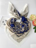 روسری رنگی طرح دار کد 6889 - Image 3