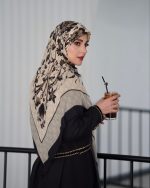 روسری رنگی طرح دار کد 6890 - Image 2