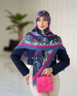 روسری رنگی طرح دار کد 6892