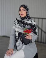 روسری رنگی طرح دار کد 6893