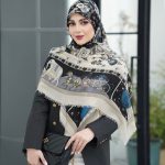 روسری رنگی طرح دار کد 6894