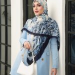 روسری رنگی طرح دار کد 6896