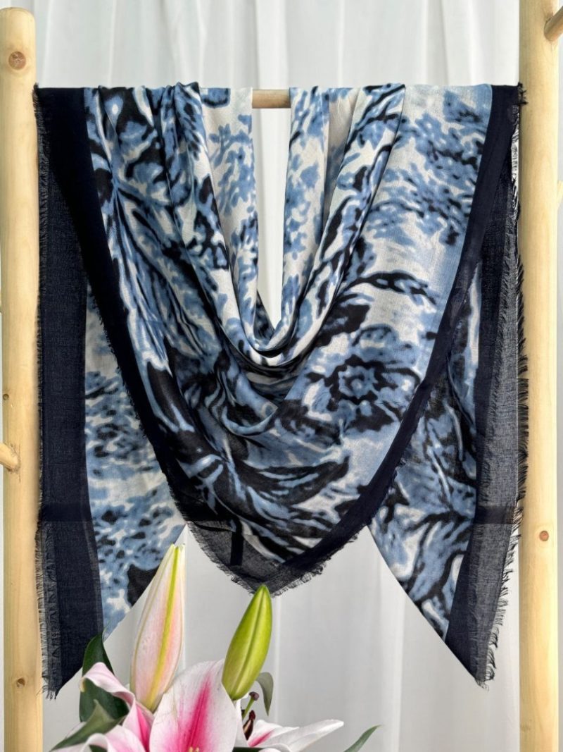 روسری رنگی طرح دار کد 6896 - Image 4