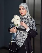 روسری رنگی طرح دار کد 6897