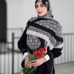 روسری رنگی طرح دار کد 6899