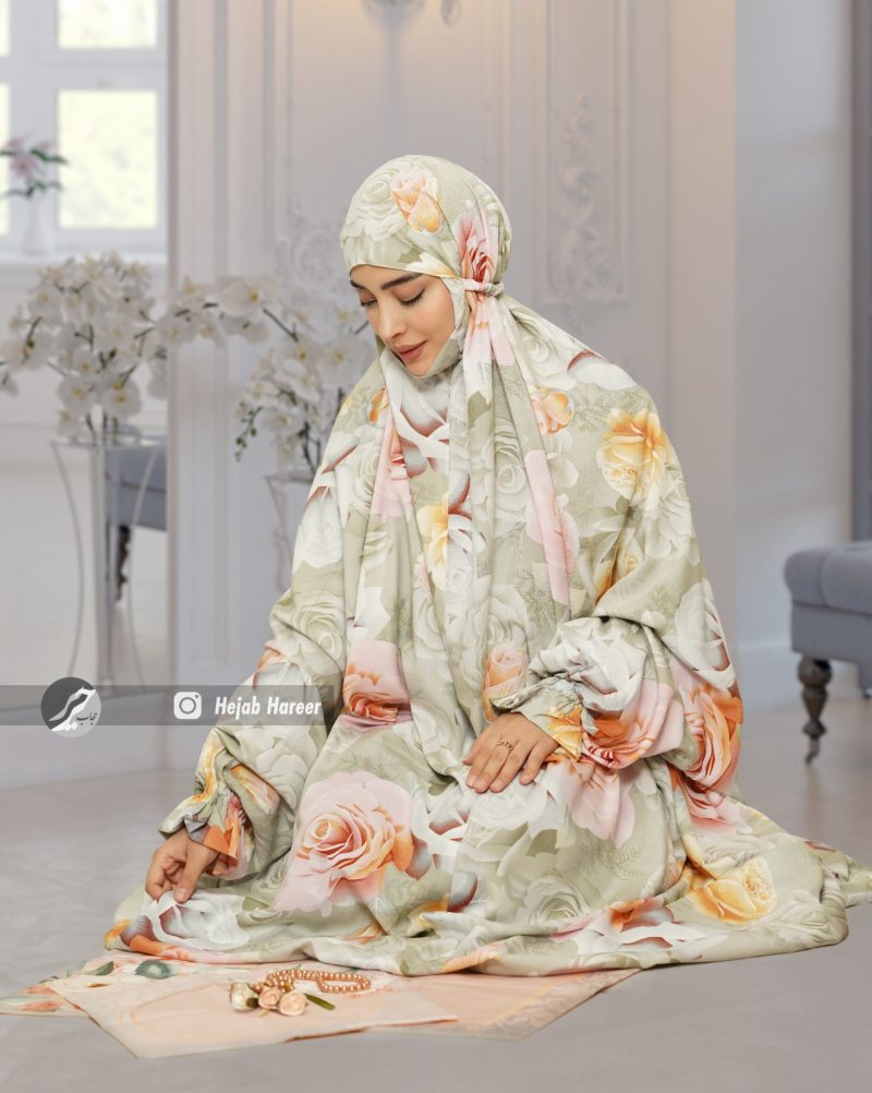 6901-1 چادر نماز آستین دار کد 6901 - Image 1